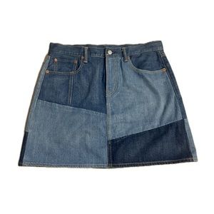 Levi’s Patchwork Denim Skirt